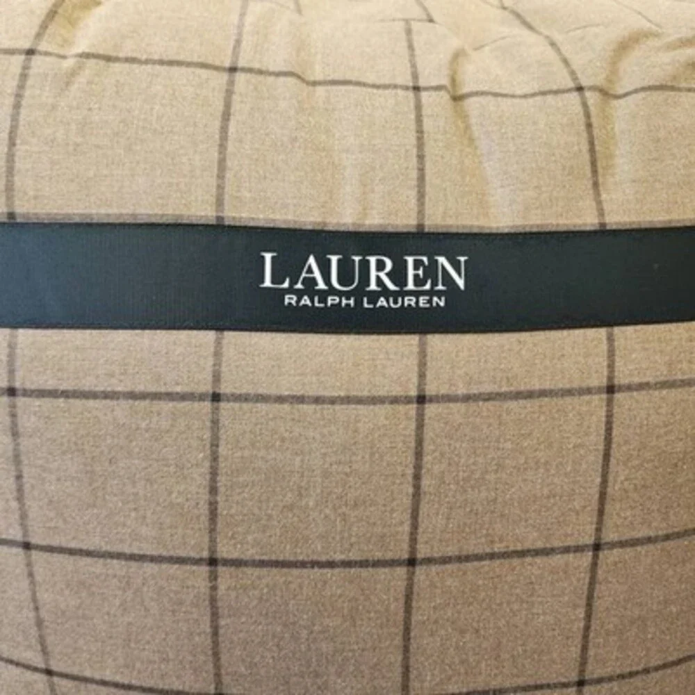 Lauren Ralph Lauren Ledger Plaid Comforter Set King Cinnamon - 3 Piece